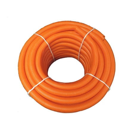 Kable Kontrol Kable Kontrol Convoluted Split Wire Loom Tubing - 3/4" Inside Diameter - 100' Length - Orange WL904-SP100-YELLOW